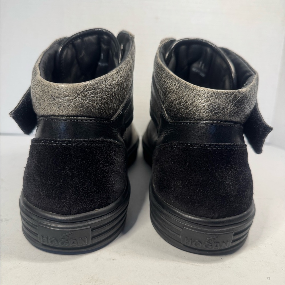 Hogan Rebel 11 45 High Top Sneakers Vintage Lace Up Glasse Ehemuvp Men Size 11 - Picture 3 of 9